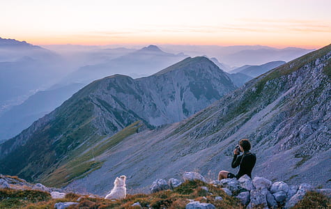 dawn, landscape, mountains, nature thumbnail