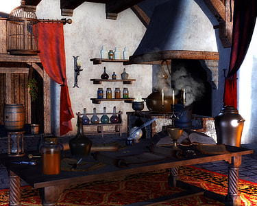 Study and potions room in Wizard's House thumbnail