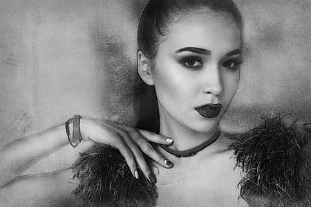 woman portrait sketch thumbnail