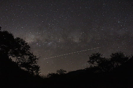 time lapse of shooting star during nighttime thumbnail