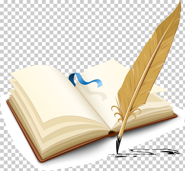 Inkwell Quill Pen Feather, book, fountain pen PNG clipart