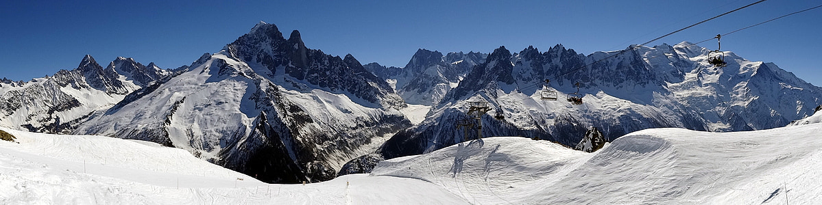 photography of snow capped mountain range during daytime thumbnail
