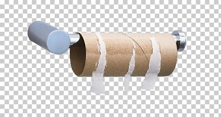 Toilet Paper Roll Empty Brown Tissue Tube Png Clipart Free