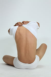 person wearing white t-shirt thumbnail