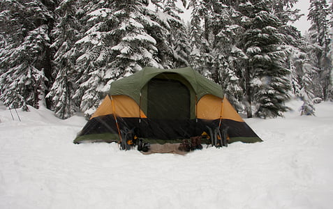 green and beige outdoor tent thumbnail