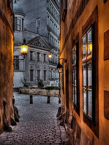 houses with street lights thumbnail