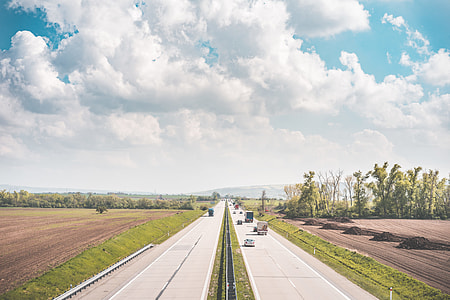 European Highway Surrounded by Fields thumbnail