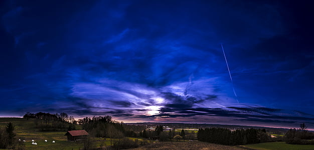 photography of storm at farm house thumbnail