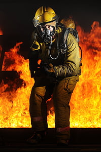 firelighter with fire background thumbnail