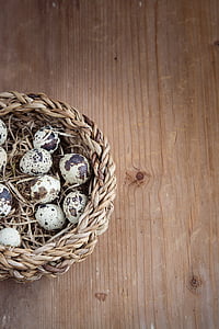 basket of quail eggs thumbnail