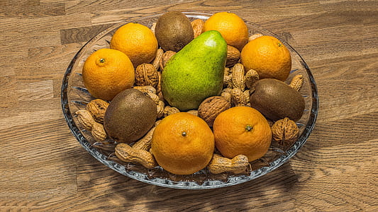 assorted fruit in glass bowl thumbnail