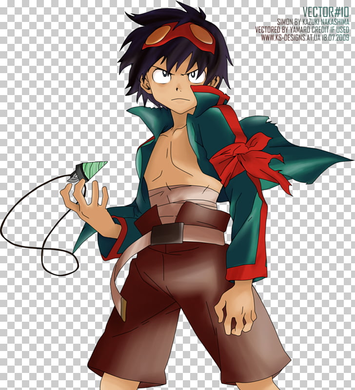 Simon Kamina Anime Nia Teppelin Character Anime Png Clipart Free Cliparts Uihere