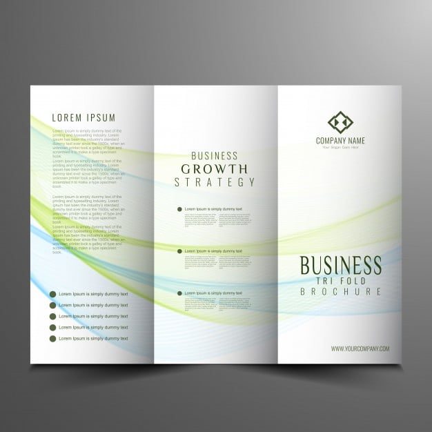 corporate trifold business brochure