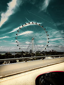 Photo of a Ferris Wheel Near Bridge thumbnail