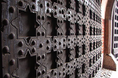 vintage black wooden door thumbnail