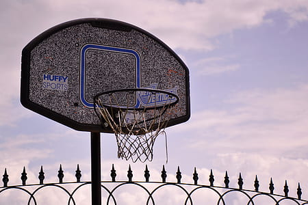 close-up photo of gray basektball hoop thumbnail