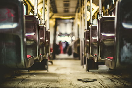 tilt-shift lens photo of transport vehicle thumbnail