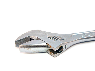 grey metal adjustable wrench thumbnail