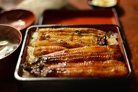 selective focus photography of grilled fish thumbnail