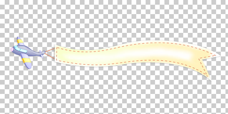 Yellow Jaw Font Airplane Banner Ornament Gray Airplane With Note