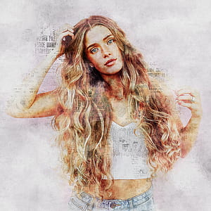 woman wearing white sleeveless crop top painting thumbnail