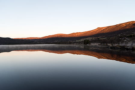landscape photo of mountain and lake thumbnail
