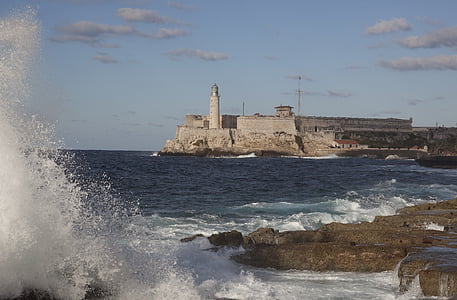 lighthouse near calm body of water thumbnail