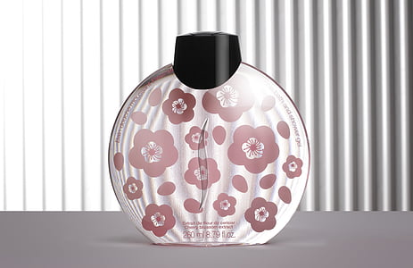 gray and brown floral jar on gray surface thumbnail
