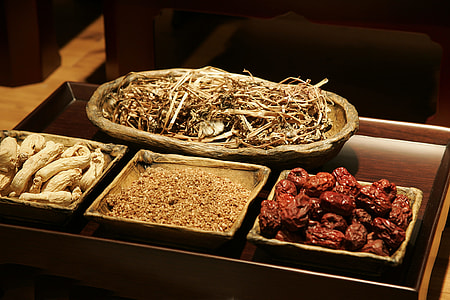 tray of foods on brown wooden tray thumbnail