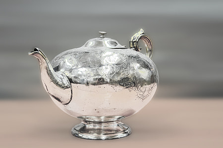 gray steel turkish tea pot thumbnail