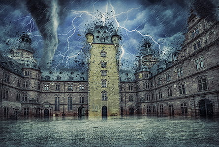 brown concrete castle wallpaper thumbnail