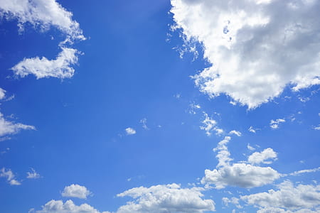 low-angle photography of white clouds thumbnail