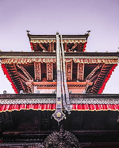 Chinese pagola low-angle photography thumbnail