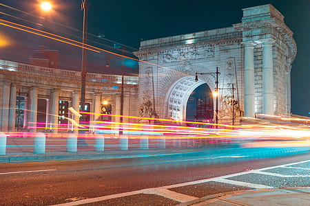 long exposure photography of concrete road thumbnail