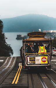 shallow focus photography of city tram thumbnail