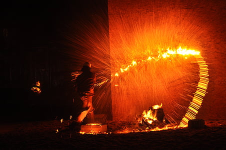 man building fire thumbnail