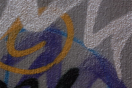yellow, purple, and white graffiti art thumbnail