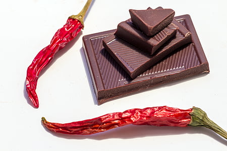 chocolate bars beside red chili thumbnail