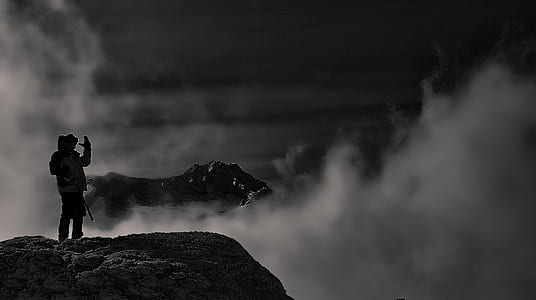 grayscaled photo of man thumbnail
