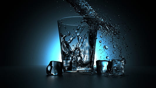 time lapse photography of highball glass with ice cube and water dew thumbnail