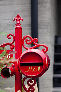tilt shift photography of red mailbox thumbnail