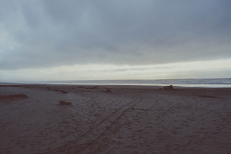 beach front under cloudy day thumbnail