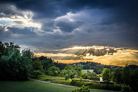 landscape photography of mountains and trees thumbnail