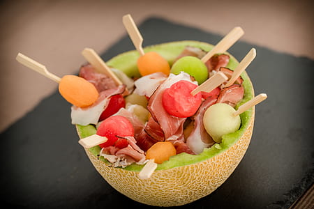 sliced melon fruit dessert thumbnail