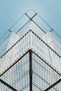 low angle photo of gray and white concrete building thumbnail