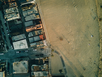 bird's eye view photography of pavement thumbnail