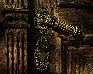 macro photography of gold decor thumbnail