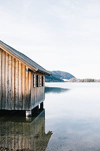 brown house on body of water during daytime thumbnail