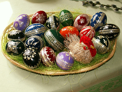 assorted-color decorative egg lot thumbnail