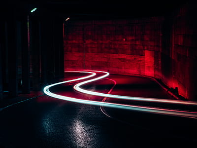 time lapse photo of light on road thumbnail